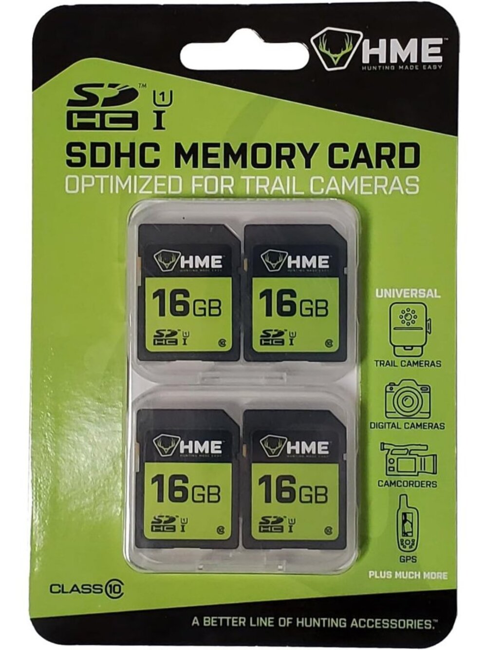 16GB SD Memory Cards (4 Pack) - High-Speed Storage for Cameras & Devices